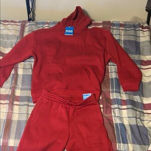 DSG Vibrant Red Hoodie and Joggers